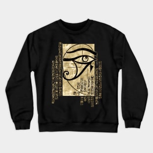 Egyptian Eye of Horus- Sacred Geometry Ornament Crewneck Sweatshirt